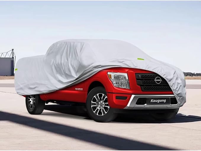 Kaugung Truck Car Cover Waterproof Custom Fit Nissan Titan 2004-2024 (Access Cab/Double), Full Pickup Cover Outdoor Sun UV Rain Dust Protection.