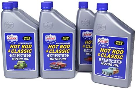 Lucas Oil 10689 Hot Rod and Classic Car SAE 20W-50 Motor Oil - 1 Quart (Pack of 6)