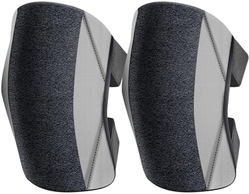 Garden Knee Pads for Men and Women, Lightweight Waterproof KneePads for Gardening, Anti Slip Leather Foam Padding Kneeling Pads for Flooring and Carpet Cleaning, House work, Gardening Maintain, Knee Protector,Gray