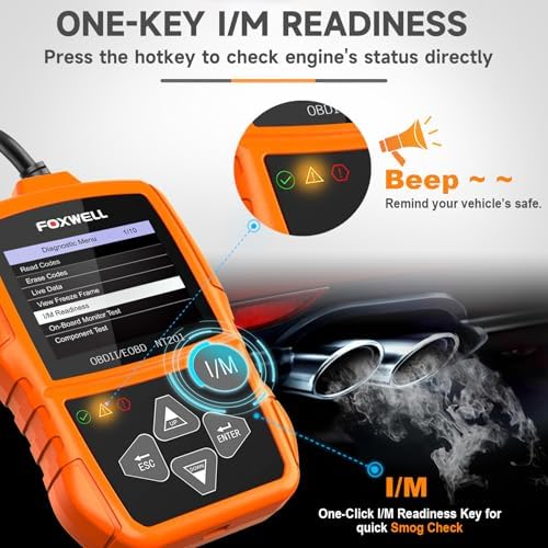 FOXWELL NT201 OBD2 Scanner Engine Code Reader for Cars and Trucks