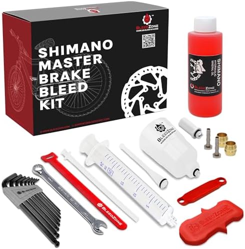 BleedZone Shimano Brake Bleed Kit with 120ml Mineral Oil, Road Gravel MTB