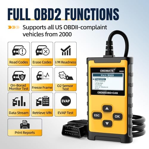 Check Engine Code Reader, OBDMATE OM201 OBD2 Diagnostic Tool