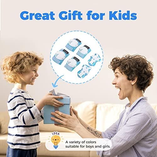 BOSONER Kids/Youth Knee Pad Elbow Pads for Roller Skates Cycling BMX Bike Skateboard Inline Rollerblading, Skating Skatings Scooter Riding Sports