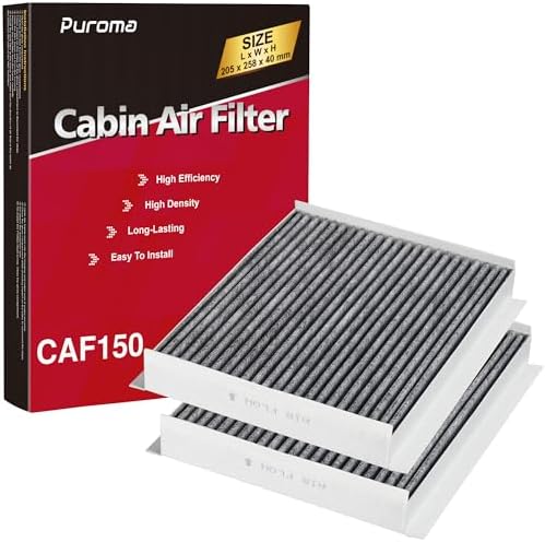 Puroma Cabin Air Filter Activated Carbon for CF12150 6081C Ford Lincoln