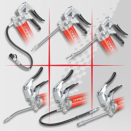 Carbyne Grease Gun, Pistol Grip, 7500 PSI, Heavy-Duty Steel Barrel