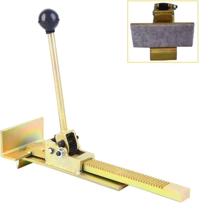Hardwood Flooring Jack, Quick Release Positioning Tool for Straighten & Install Hardwood Floor Vinyl Plank, Floor Gap Fixer Tool Laminate Flooring Jack with Felt, Protect Floor from Scratches