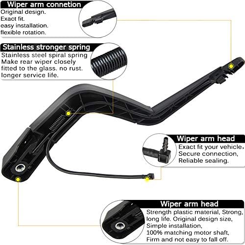 Rear Wiper Arm Blade Replacement for GMC Acadia,Saturn Outlook 2007-2012