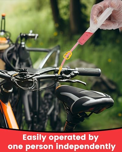 Brake Bleed Kit for Shimano, TEKTRO, TRP Hydraulic Disc Brakes, Mountain Brake Bleed Kit Including High Performance Mineral Oil Brake Fluid (120ml+300ml).