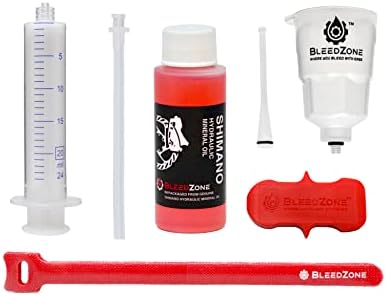 BleedZone Shimano Brake Bleed Kit with 60ml Mineral Oil for MTB Brakes