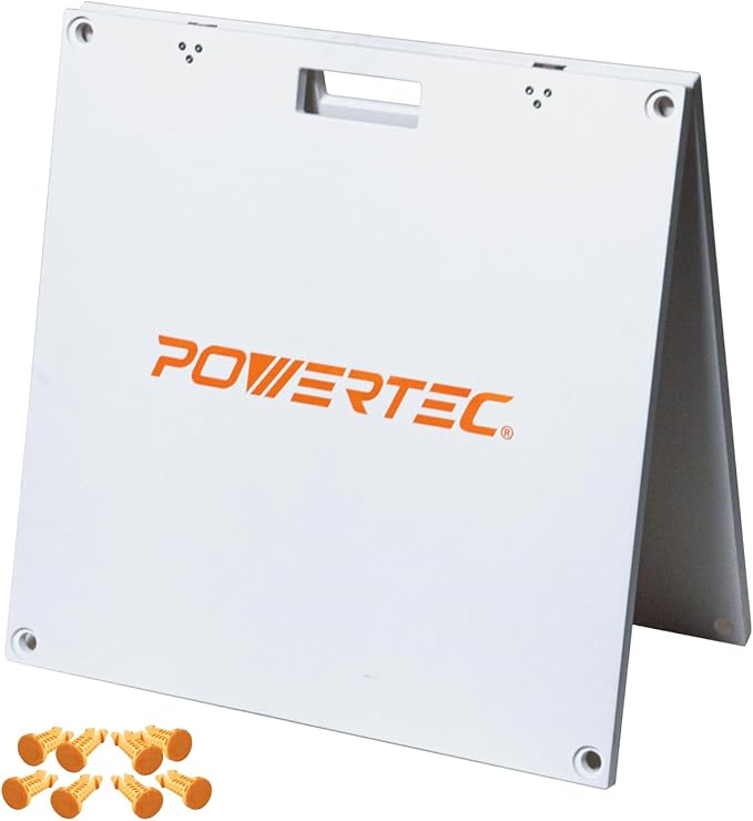 POWERTEC Arachni-Flex 24" x 48" Waterproof PVC Foldable Workbench Tabletop – Portable Work Surface for Wet and Dry Applications with Quick-Insert Locks (72188)