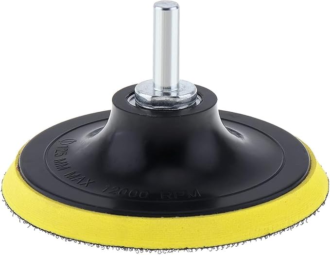 Yakamoz 2Pcs 5 Inch Hook and Loop Backing Pad Sanding Holder Polishing Backer Plate with M14 Thread to 8mm Adapter for Orbital Sander Buffer Polisher