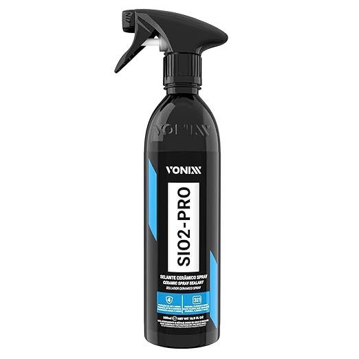 Vonixx SiO2-PRO Ceramic Spray Sealant | Protection for Ceramic-Coated Surfaces | Water & Dirt Repellent | Compatible with Matte Paint, PPF, Vinyl | Up to 4 Months Protection | 16.9 fl oz (500 ml)