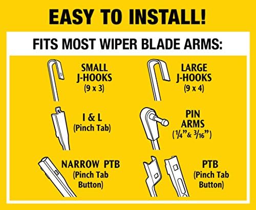 Rain-X 5079282-2-5PK Latitude 2-IN-1 Water Repellency Wiper Blade, 28" (Pack of 5)