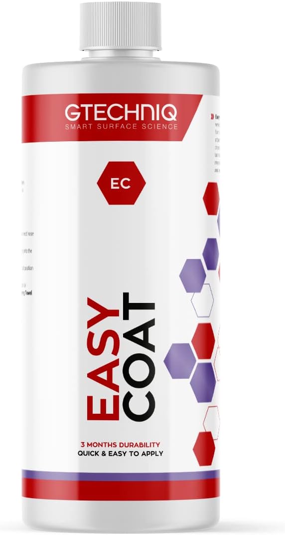 Gtechniq - Easy Coat Refill - Up to 3 Months of Durability; Quick & Easy to Apply; Coating Safe; Apply to Auto Paint or Glass Surfaces; Protect from UV Rays, Chemicals, Weather, Dirt (500 milliliters)