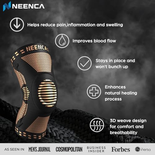 NEENCA Professional Knee Brace, Medical Knee Support for Women & Men Relief
