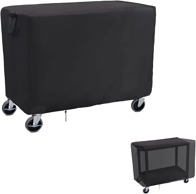 Rolling Tool Cart Cover 36 Inch, Waterproof Utility Cart Cover for 32" x 18" Mobile Multipurpose Utility Cart Service Cart Cover - 36 X 18 X 33 Inch