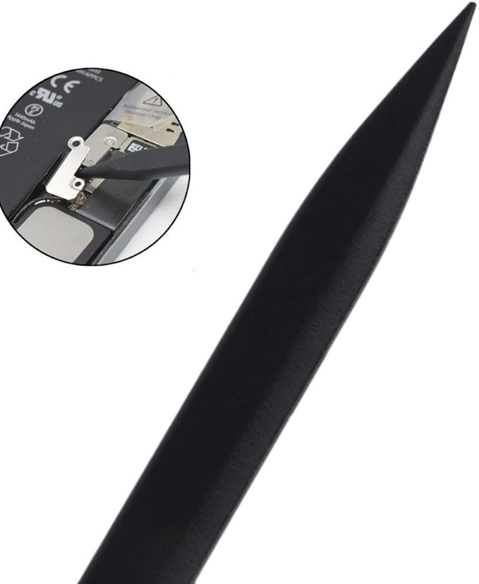 fixinus 10 Pieces Universal Black Stick Spudger Opening Pry Tool Kit for iPhone Mobile Phone iPad Tablets MacBook Laptop PC Repair