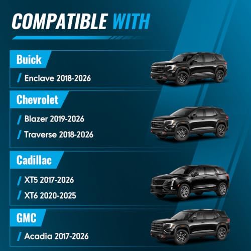 Engine & Cabin Air Filter Set Compatible with 2018-2026 Chevy Traverse/ 2019-2026 Chevy Blazer/ 2017-2026 GMC Acadia/ 2018-2026 Buick Enclave/ 2017-2026 Cadillac XT5 Replace CF11966 CA12166
