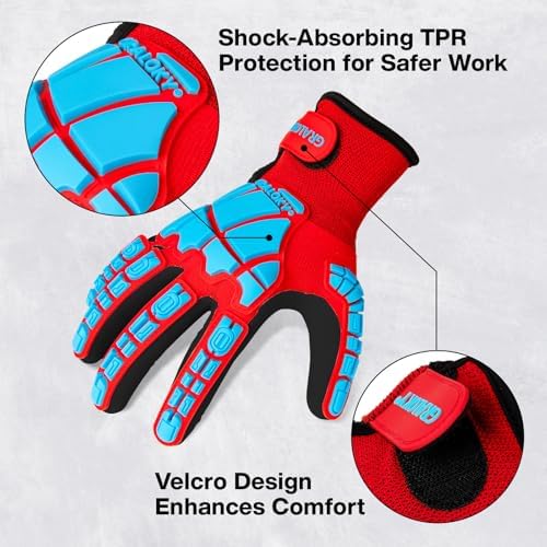 Safety Work Gloves for Men Women,Impact Work Gloves
