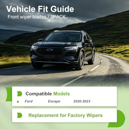 PARRATI® 24'' + 20'' Windshield Wiper Blades for 2020-2023 Ford Escape
