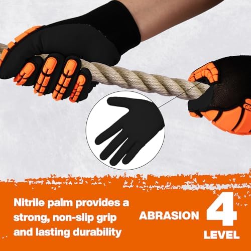 Safety Work Gloves for Men Women,Impact Work Gloves