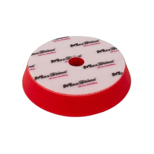 Maxshine 5” Universal High Pro Finishing Foam Pad – Compatible with DA & Rotary Polishers – Professional Detailing Pad for High-Gloss Finishing – Washable & Reusable – Hook & Loop Backing