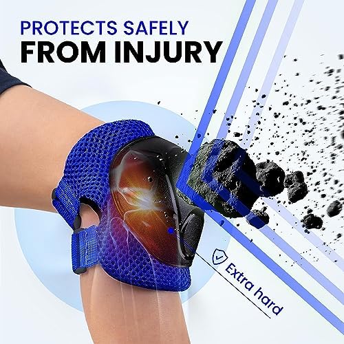 99FLIPS Knee Pads for Kids 3-12 Years [6pc] - Skating Protective Gear