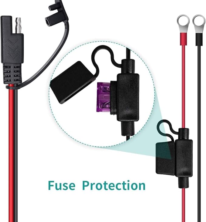 12V / 6V Battery Trickle Charger Maintainer, 1.5A Automatic Smart Float Charger Battery Charger for Motorcycle Lawn Mower Car Boat Tractor ATV, SLA VRLA Gel Cell AGM Lead Acid Batteries
