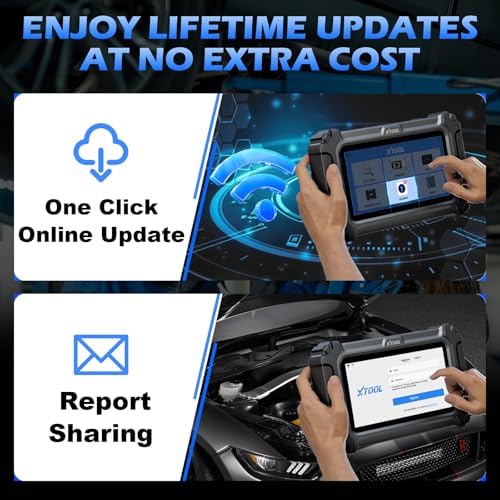 XTOOL Car Scanner D5 OBD2 Scanner ABS SRS Check Engine Code Reader 10 Reset