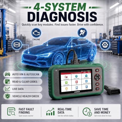 LAUNCH CRP123 Advanced OBD2 Scanner, 8 Reset Scan Tool for 98% Car Brand