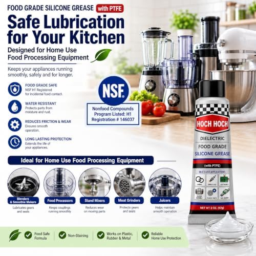 2 Oz Multi Purpose Food Grade Silicone Grease (PTFE) Dielectric Grease Tube