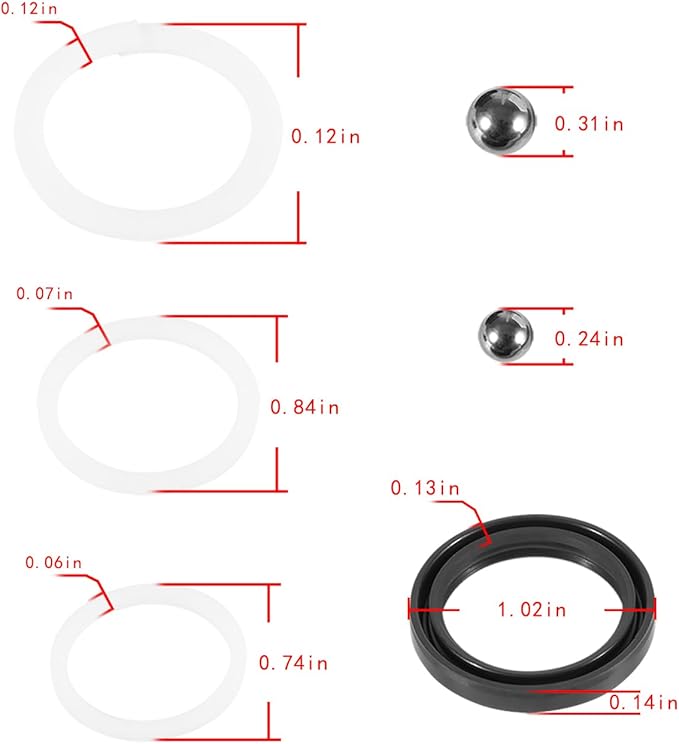 328.12002 Floor Jack Seal Replacement Kit for Sears Craftsman 328.12002 Series Floor Jack 1.5 Ton (for All Years)