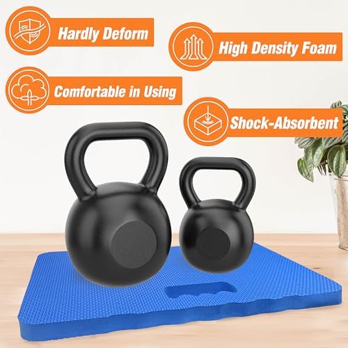 Gardzen 3-Pack Garden Kneeling Pad, EVA Foam Kneeler Pad for Gardening, Baby Bath, Yoga, Pilates, Exercise, 18" x 11" x 1", Blue