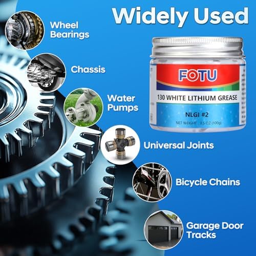 FOTU 130 White Lithium Grease, Multi‑Purpose Lubricant for Metal Parts