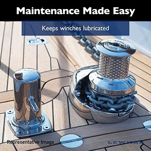 Lewmar Winch Grease, 3.5 oz Tube – Winch Maintenance Grease with Solid Activation and Load-Carrying Features — for winches, windlasses, Steering Gears, Trailer Wheel Bearings, Hydraulic Equipment