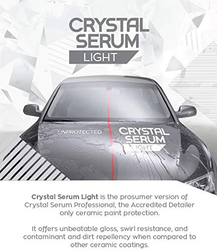 Gtechniq Crystal Serum Light Ceramic Coating for Cars 50ml | Up to 5 Years Protection, High Gloss Shine, Swirl and Chemical Resistance