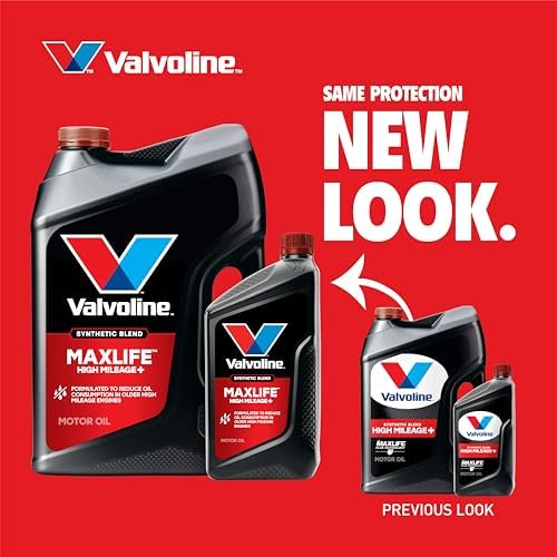Valvoline High Mileage 150K with Maxlife Plus Technology Motor Oil SAE 5W-30 1 QT, Case of 6