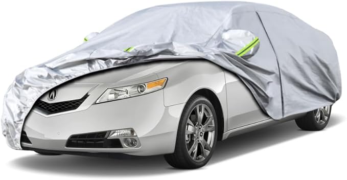 Koukou 6 Layers Car Cover Custom Fit Acura TL from 1995 to 2014, Waterproof All Weather for Automobiles, Sun Rain Dust Snow Protection. (Ships from US Warehouse, Arrive Within 3-7 Days)
