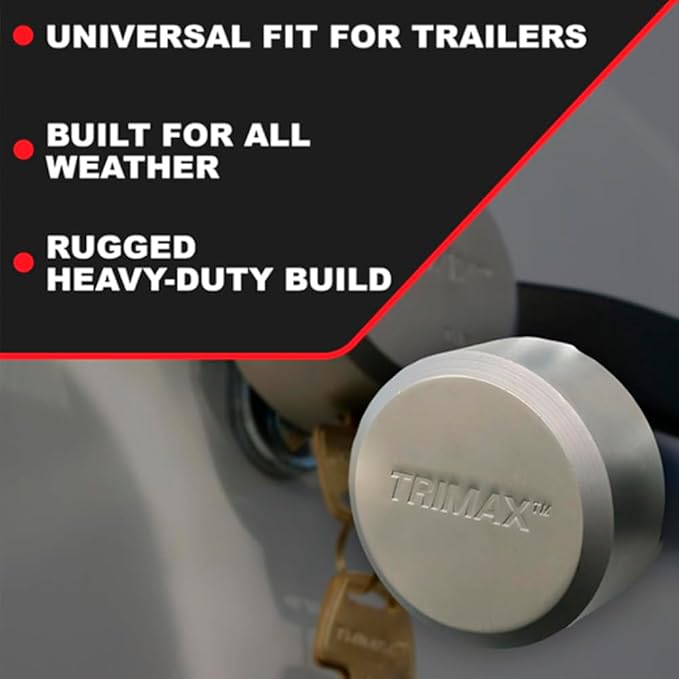 THPXL Hockey Puck Door Lock – Universal Fit Padlock with Internal Shackle – Re-Keyable High-Security Lock for Commercial Doors, Trailers & Gates