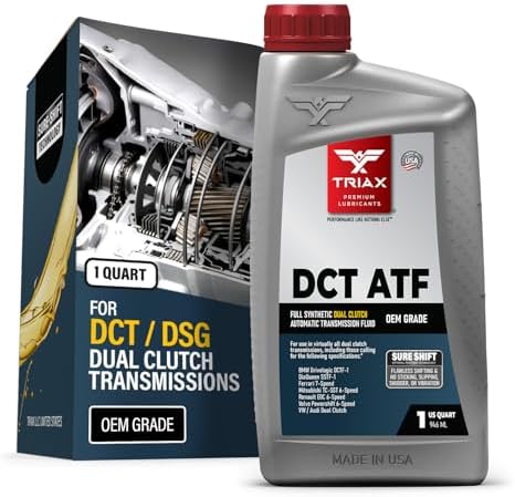TRIAX DCT ATF - Full Synthetic Dual Clutch Automatic Transmission Fluid - OEM Grade - Compatible with Direct Shift Gearboxes and Dual Clutch Transmissions (1 Quart)