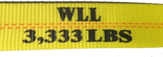Mytee Products Ratchet Tie-Down Straps with Wire Hook, 2" x 30' Yellow Ratchet Strap | 10,000 Lbs Breaking Strength | Heavy Duty TieDown Ratchet Straps for Flatbed, Truck, Trailers Pickup (4 Pack)