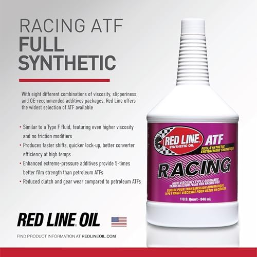 Red Line 30304 Synthetic Racing Type F Automatic Transmission Fluid (ATF) - 1 Quart (12 Pack)