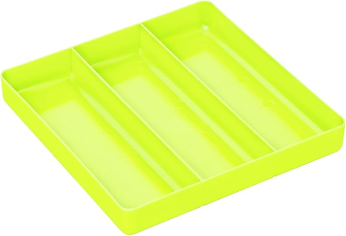 Ernst Manufacturing Toolbox Tray: Stackable Organizer Tray with 3 Compartments - Ideal for Trades, Mechanics, Electricians, Plumbers, Household Use, Hobbies - Heavy Duty - Made in the USA