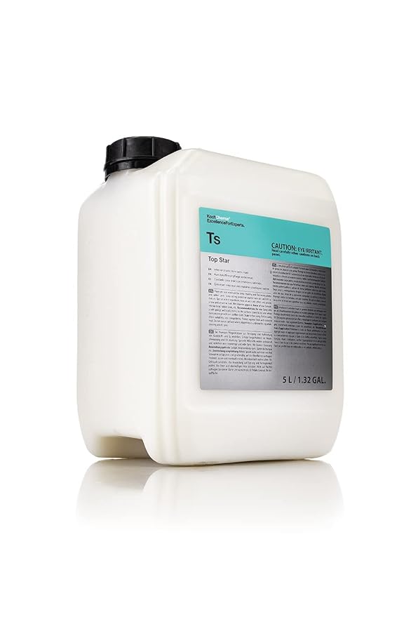 KOCHCHEMIE Koch-Chemie TS - Top Star - 5 Liter Interior Plastic and Vinyl Conditioner with UV Protection for Dash, Vinyl & Leather - Like New OEM Finish