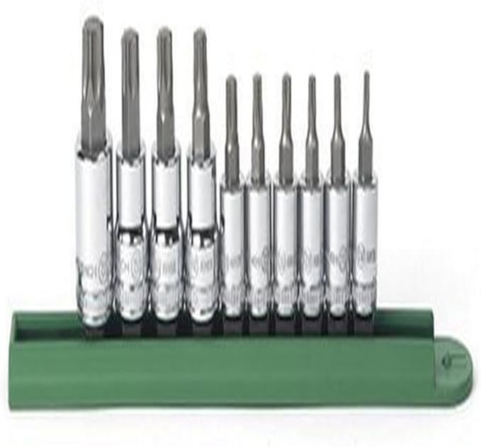 GEARWRENCH 1/4" & 3/8" Drive Torx Bit Socket Set 10 Pc.- 80722