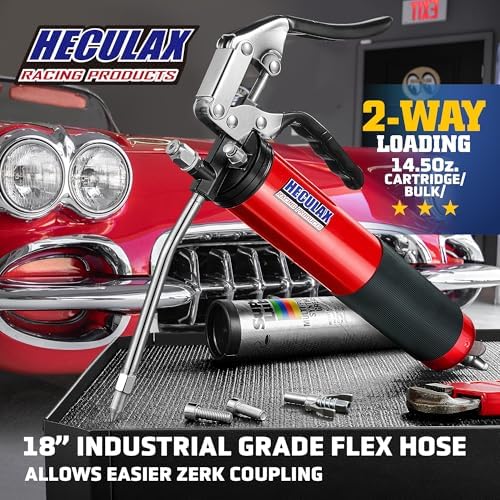 Bravex Grease Gun Heavy Duty 6000 PSI W/Quick Release Coupler Pistol Grip