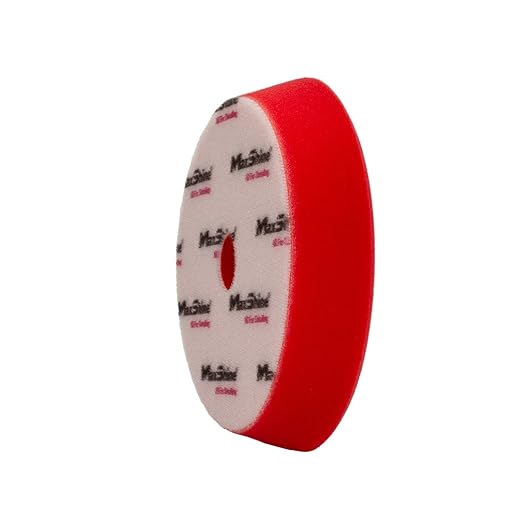 Maxshine 5” Universal High Pro Finishing Foam Pad – Compatible with DA & Rotary Polishers – Professional Detailing Pad for High-Gloss Finishing – Washable & Reusable – Hook & Loop Backing