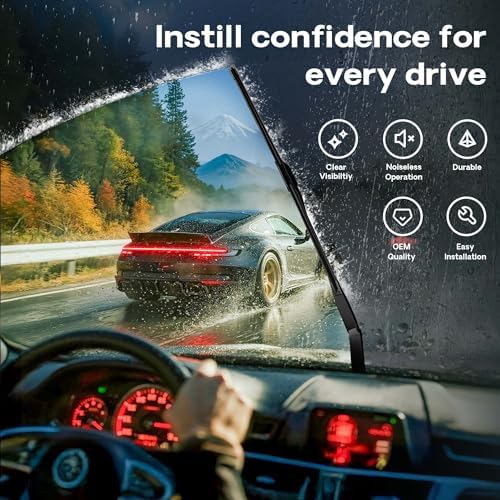 12"(12-L) Rear Wiper Blades Fit for Toyota 4Runner 2020 2019 2018 2017 2016 2015 2014 2013 2012 2011 2010 Back Windshield Wiper Blades (Pack of 2)