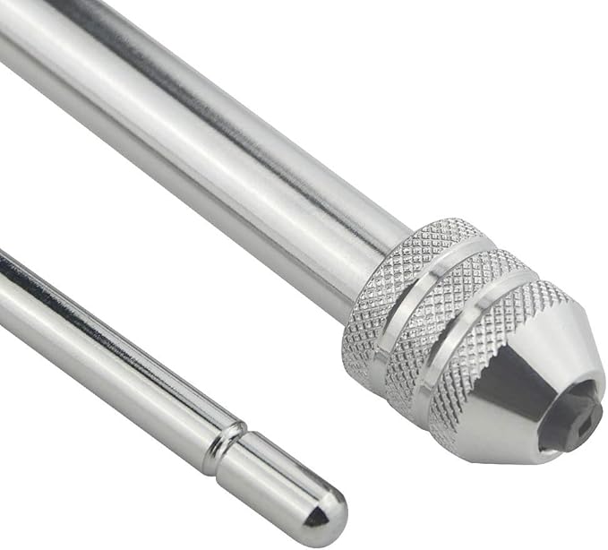 XINGYHENG Adjustable Ratchet Wheel Hand Tap Wrench holder Reversible Bothway T-Handle Manual Tapping Ratcheting Wrench 248mm with 5pcs M3 M4 M5 M6 M8 Machine Screw Thread Metric Plug T-shaped Tap