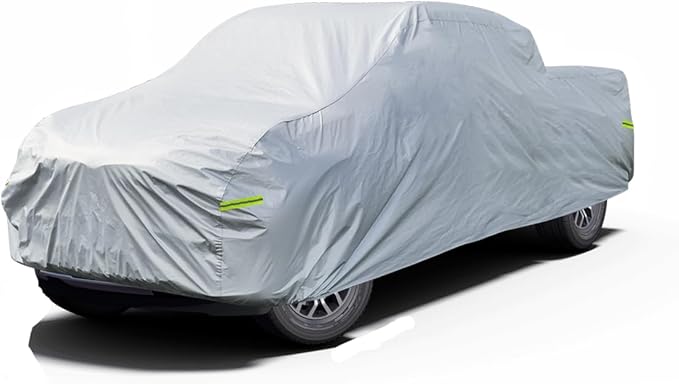 Kaugung Truck Cover Waterproof Custom Fit Chevrolet Silverado Double 6.5' Bed (2014-2025), 6 Layers Heavyweight Pickup Car Cover Outdoor Indoor Sun UV Rain Snow Wind Protection.